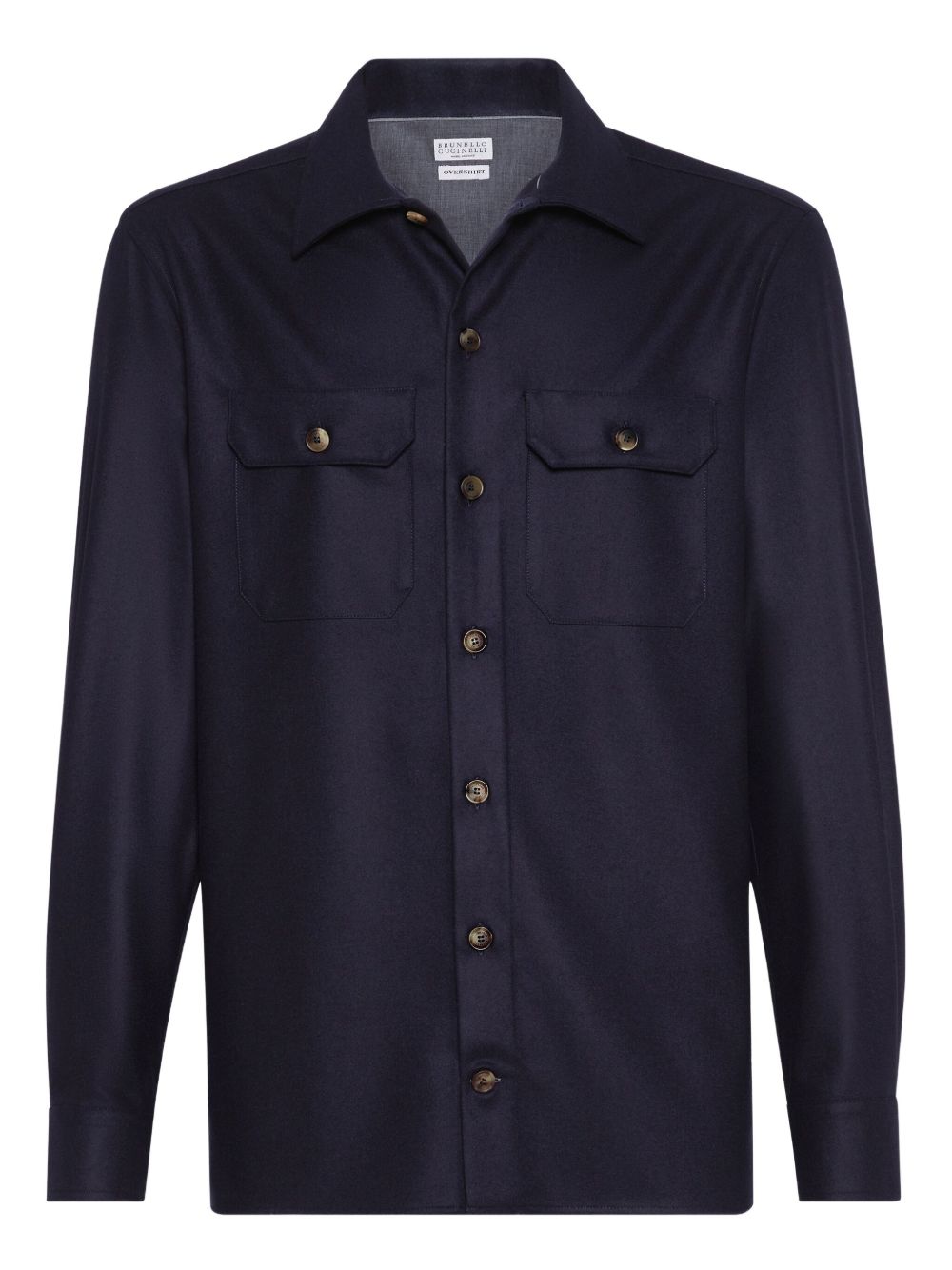 Brunello Cucinelli Wool Shirt - Blue
