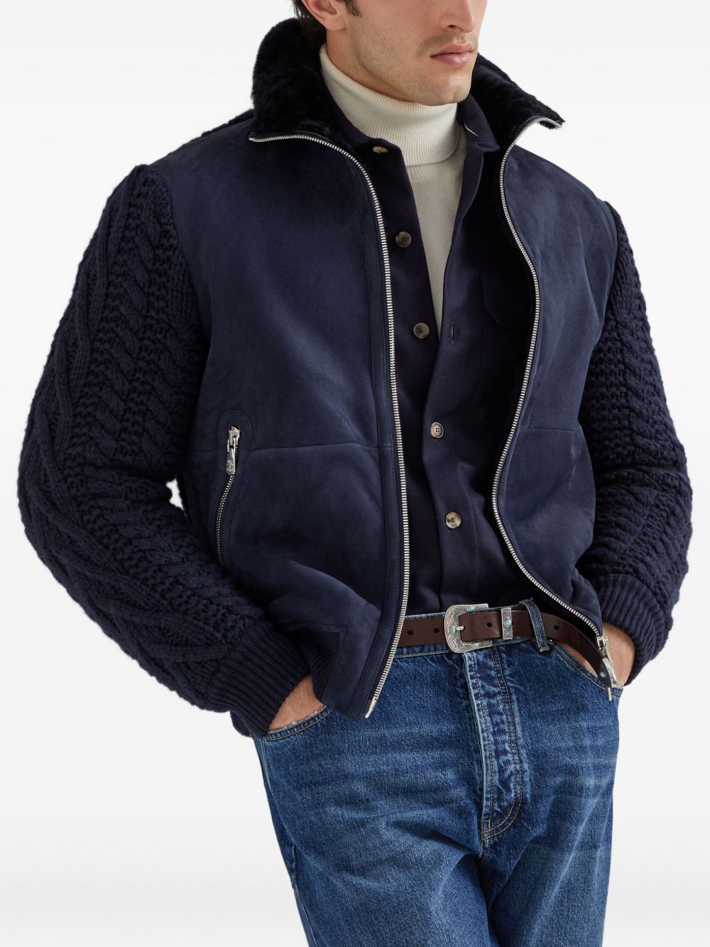 Brunello Cucinelli Wool Shirt - Blue