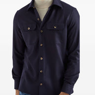 Brunello Cucinelli Wool Shirt - Blue