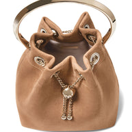 Jimmy Choo Bon Bon Leather Bucket Bag - Brown
