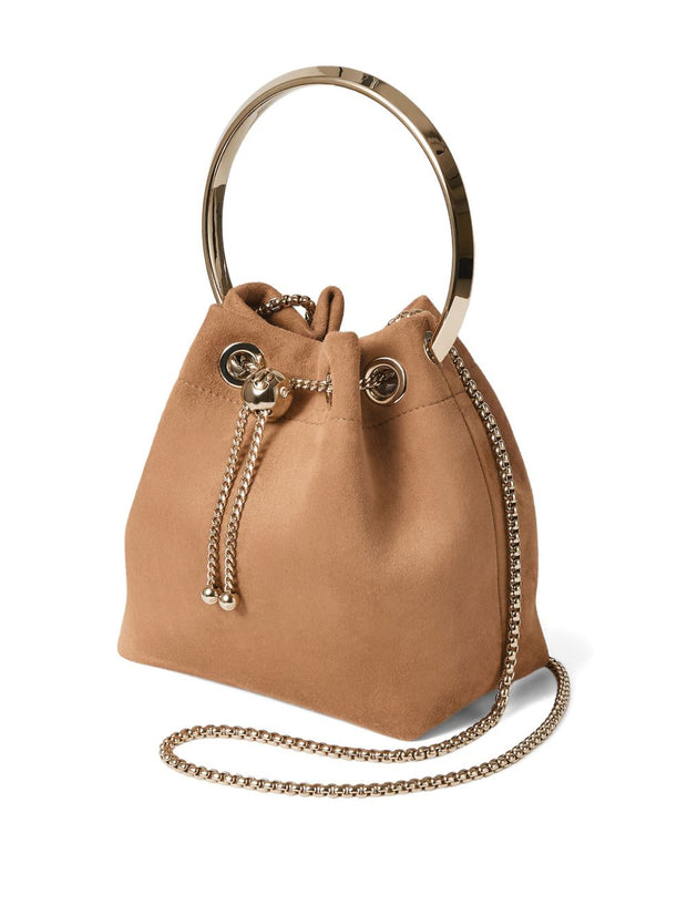 Jimmy Choo Bon Bon Leather Bucket Bag - Brown