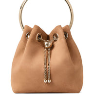 Jimmy Choo Bon Bon Leather Bucket Bag - Brown
