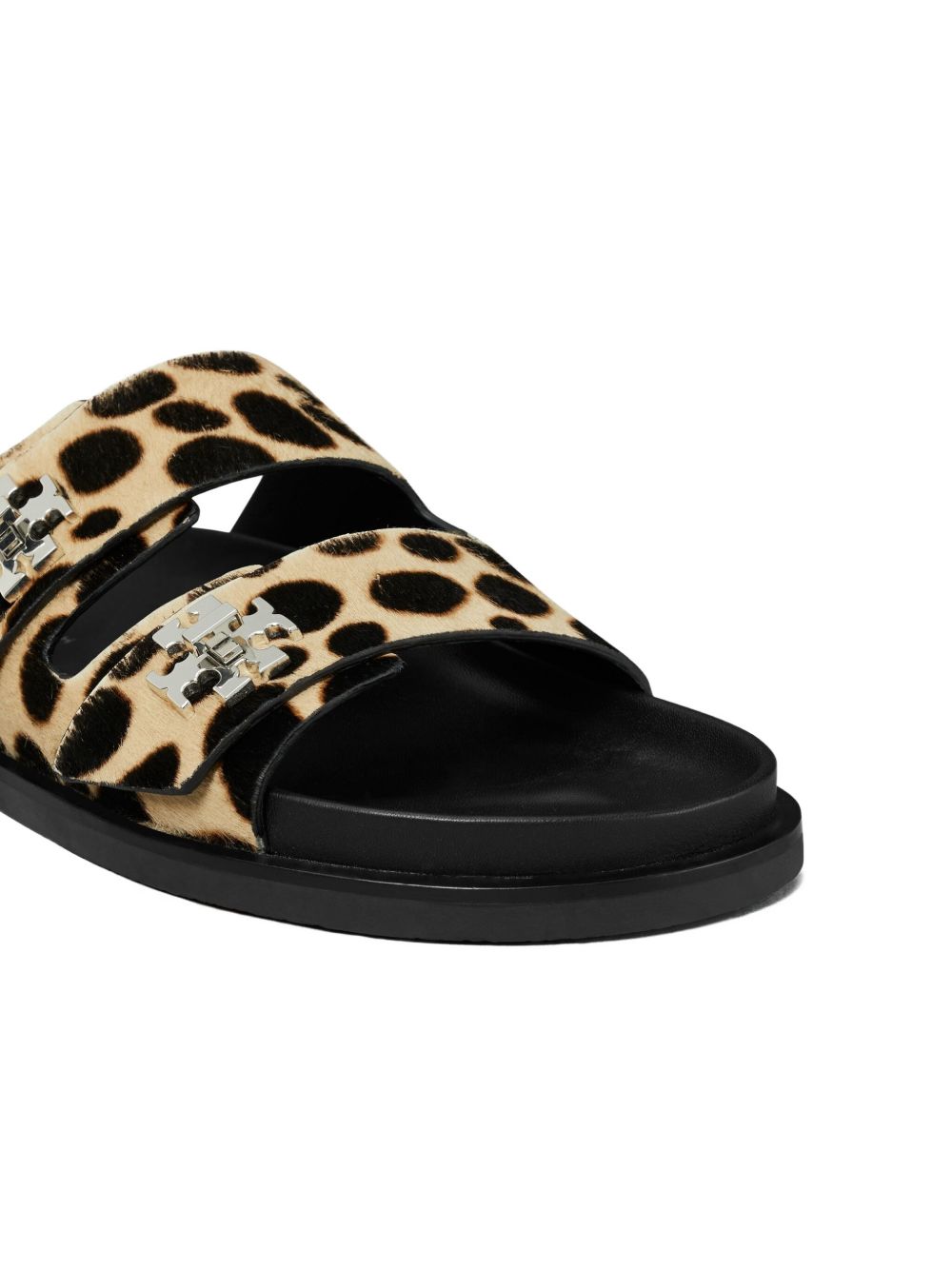 Tory Burch T-Lock Sport Slide Sandals - Brown
