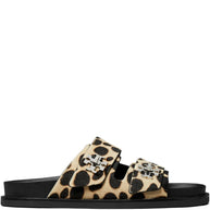 Tory Burch T-Lock Sport Slide Sandals - Brown