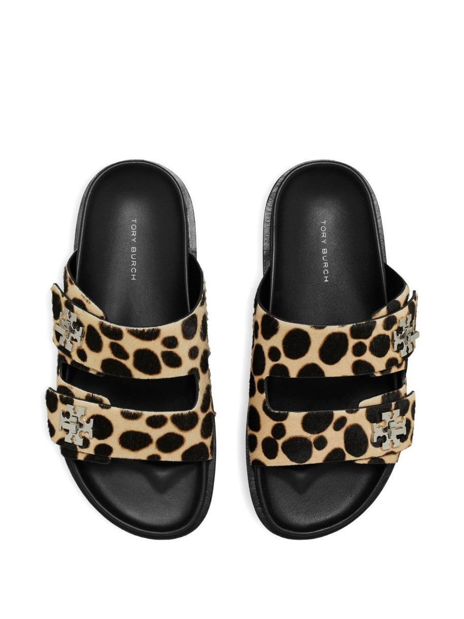 Tory Burch T-Lock Sport Slide Sandals - Brown