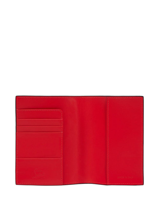 Christian Louboutin Funky Leather Passport Case -  Black