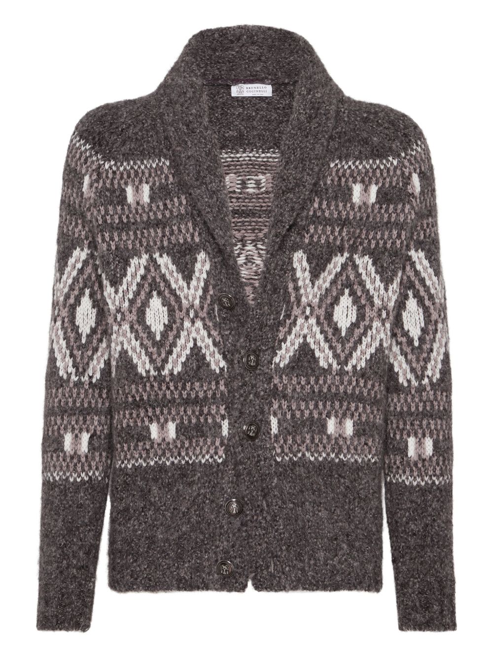 Brunello Cucinelli Wool V-neck Sweater Bordeaux