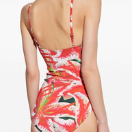 Tory Burch Printed One-piece Swimsuit - Fuchsia