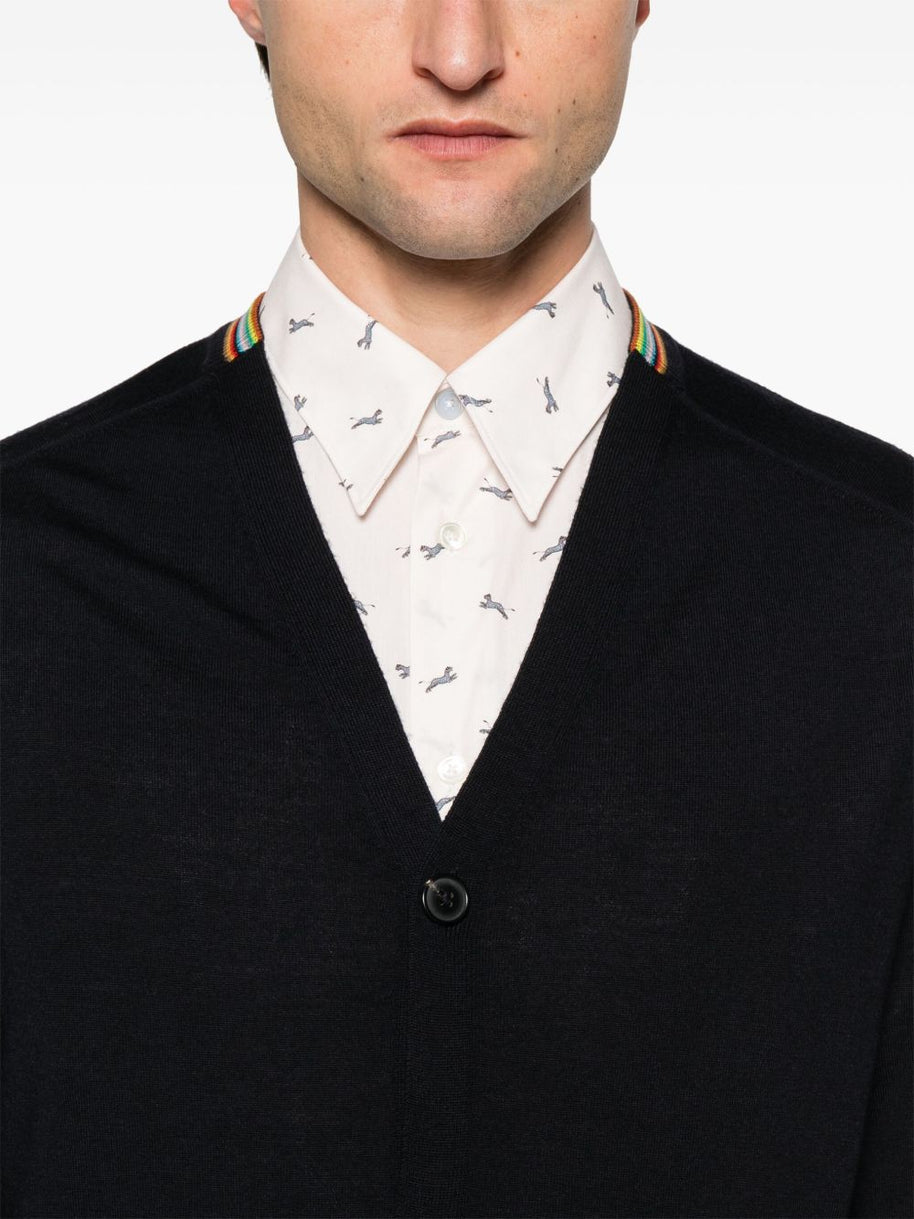 Paul Smith Wool Cardigan - Blue