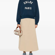 Chloé Logo Cotton Sweatshirt - Blue