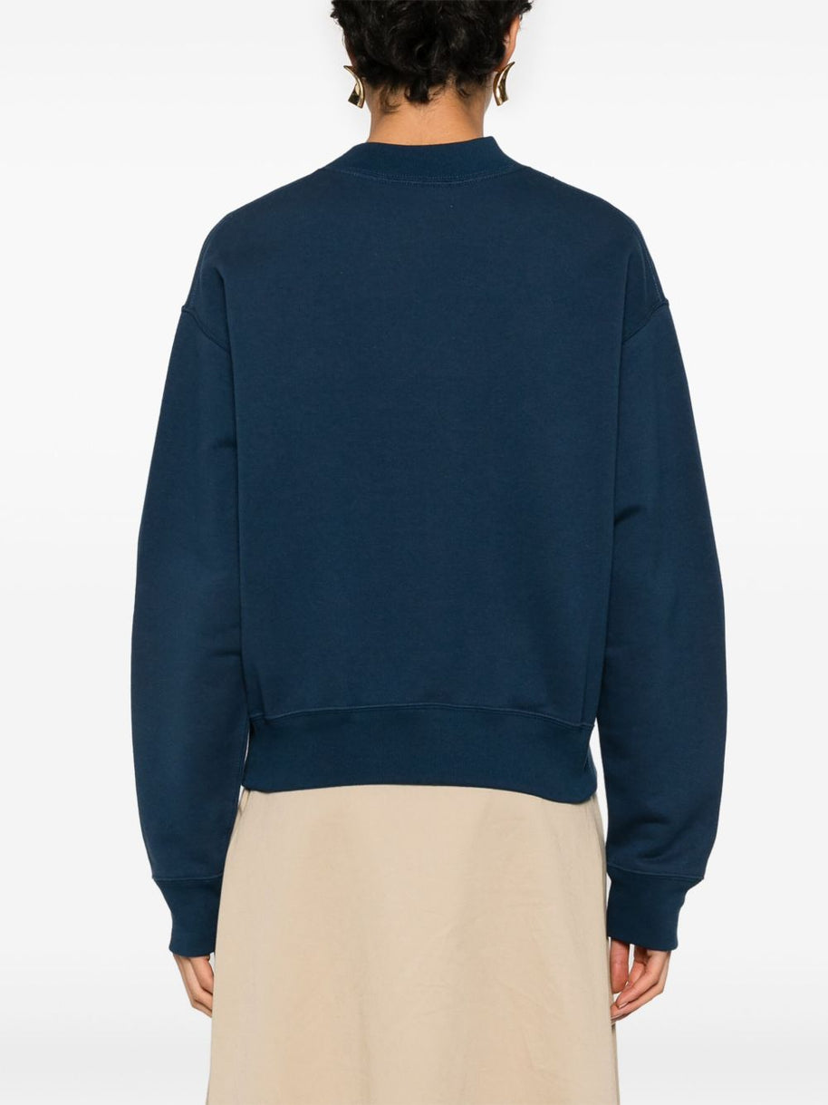 Chloé Logo Cotton Sweatshirt - Blue