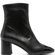 CAREL PARIS Esprit Leather Ankle Boots - Black