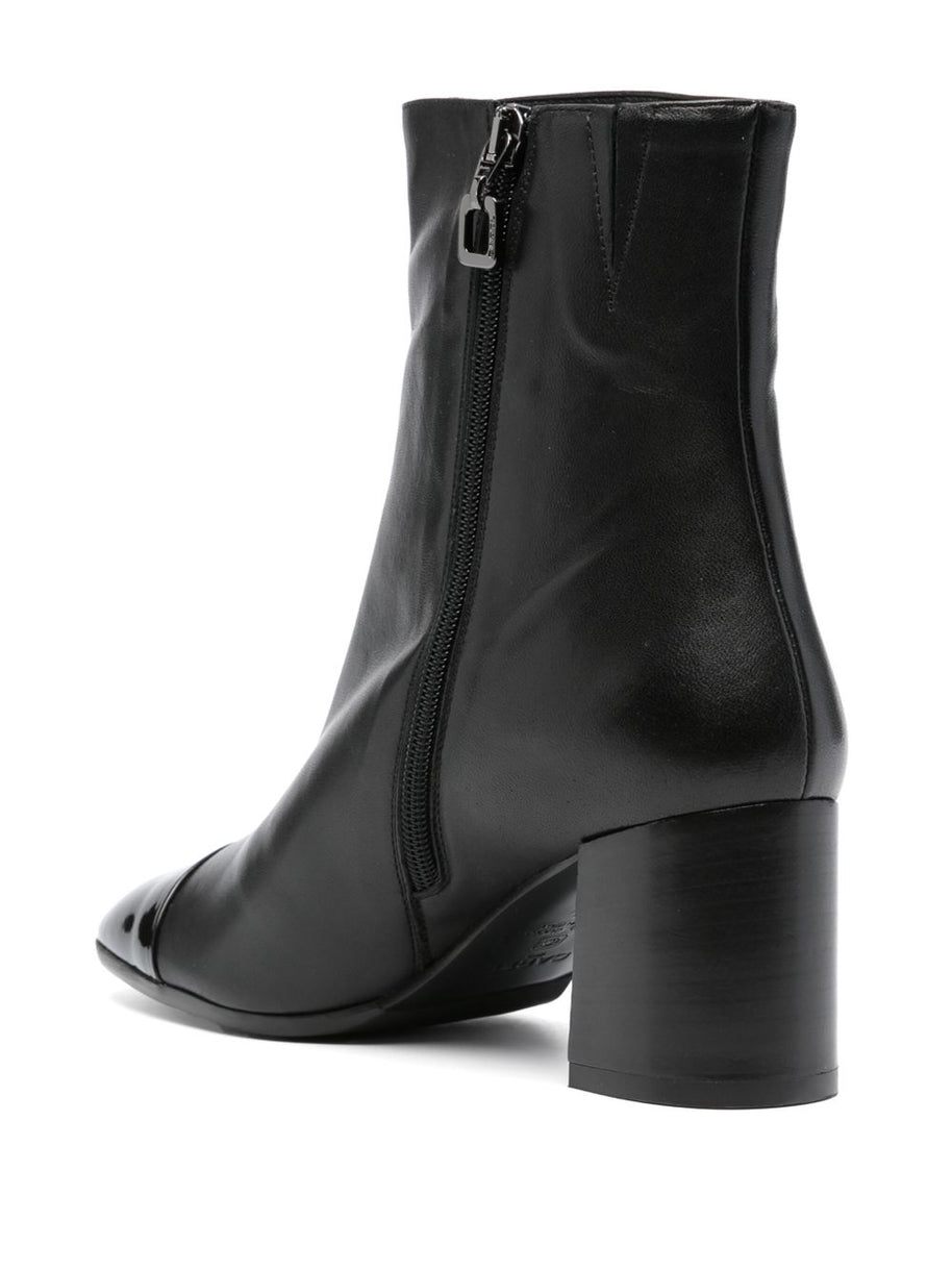 CAREL PARIS Esprit Leather Ankle Boots - Black
