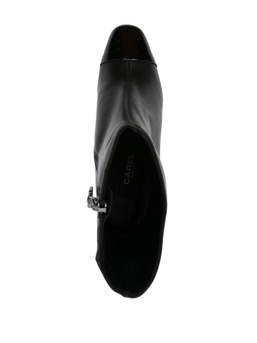 CAREL PARIS Esprit Leather Ankle Boots - Black