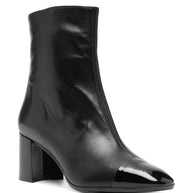CAREL PARIS Esprit Leather Ankle Boots - Black