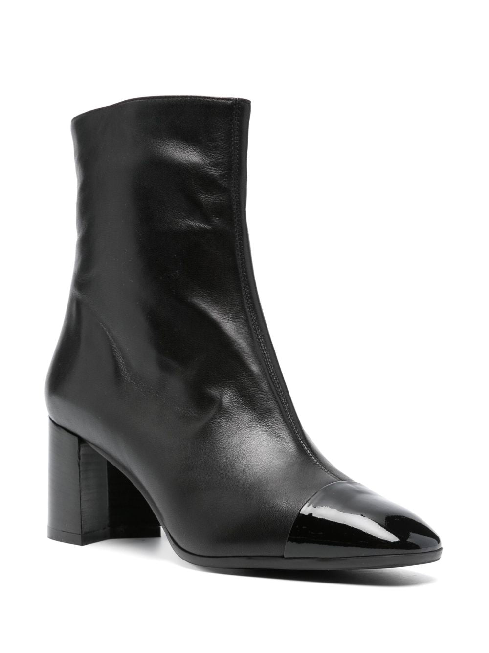 CAREL PARIS Esprit Leather Ankle Boots - Black