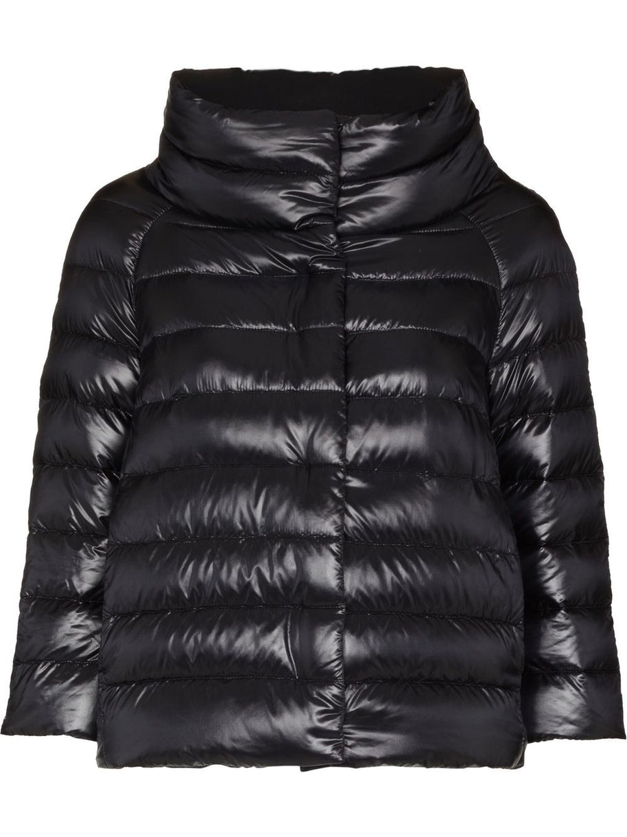 Herno Sofia Nylon Cape Jacket - Black