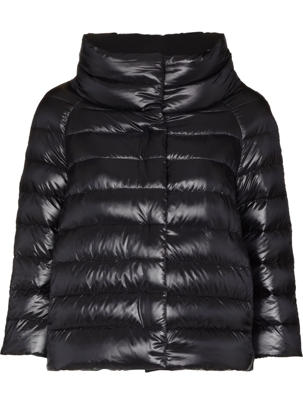 Herno Sofia Nylon Cape Jacket - Black