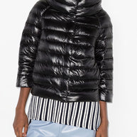 Herno Sofia Nylon Cape Jacket - Black