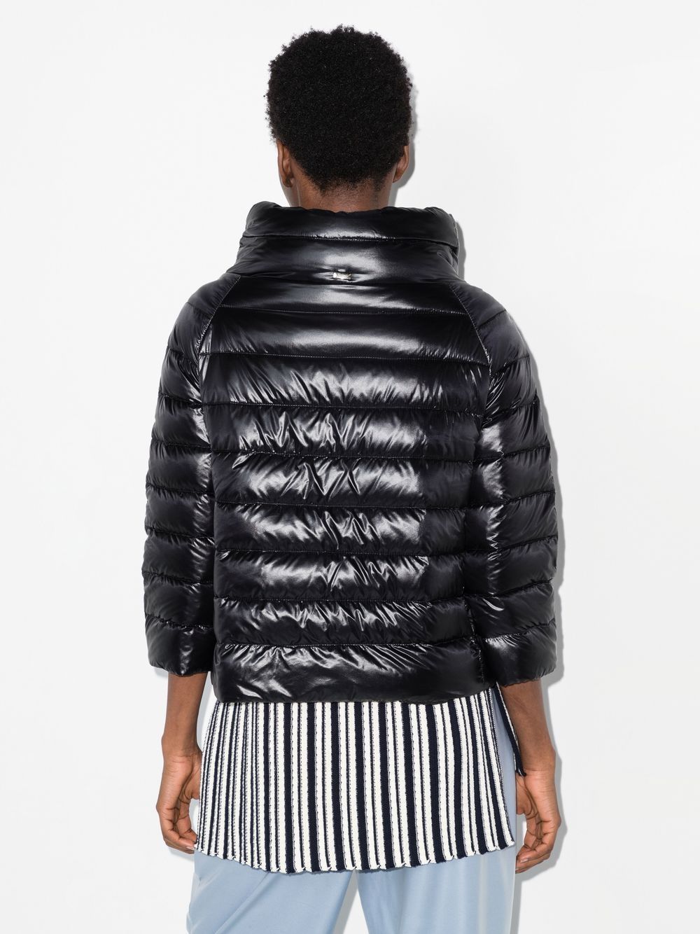 Herno Sofia Nylon Cape Jacket - Black