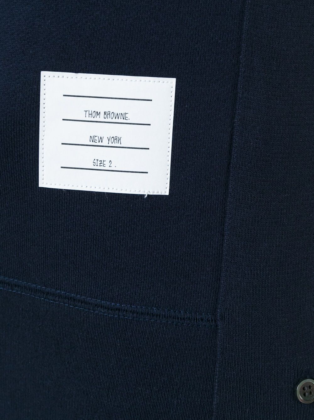 Thom Browne 4Bar Cotton Sweatshirt - Blue