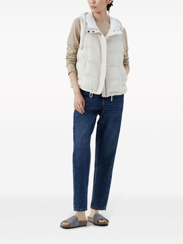 Brunello Cucinelli Cashmere And Silk Sweater - Beige