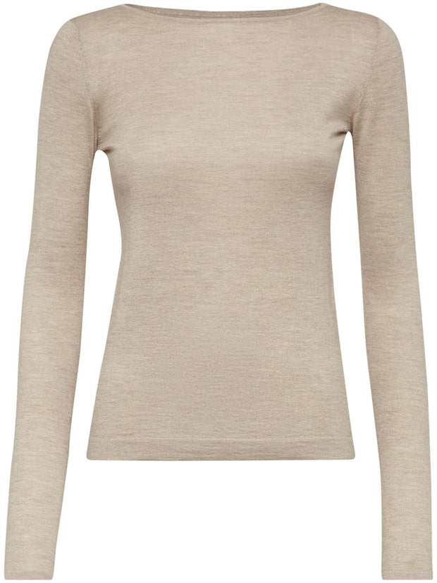 Brunello Cucinelli Cashmere And Silk Sweater - Beige