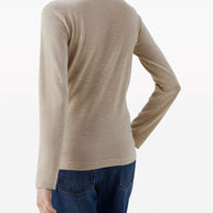 Brunello Cucinelli Cashmere And Silk Sweater - Beige