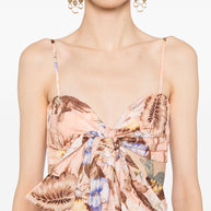 Zimmermann Coco Printed Cotton Mini Dress - Pink