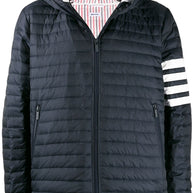 Thom Browne 4Bar Nylon Down Jacket - Blue