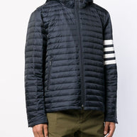 Thom Browne 4Bar Nylon Down Jacket - Blue