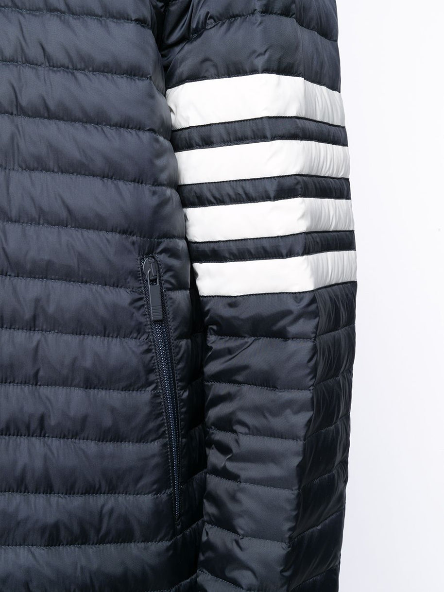Thom Browne 4Bar Nylon Down Jacket - Blue