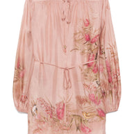 Zimmermann Cascadian Printed Silk Top - Pink