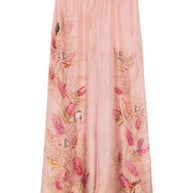 Zimmermann  Cascadian Printed Silk Trousers - Pink