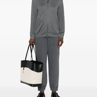 Brunello Cucinelli Cotton And Silk Blend Hoodie - Grey