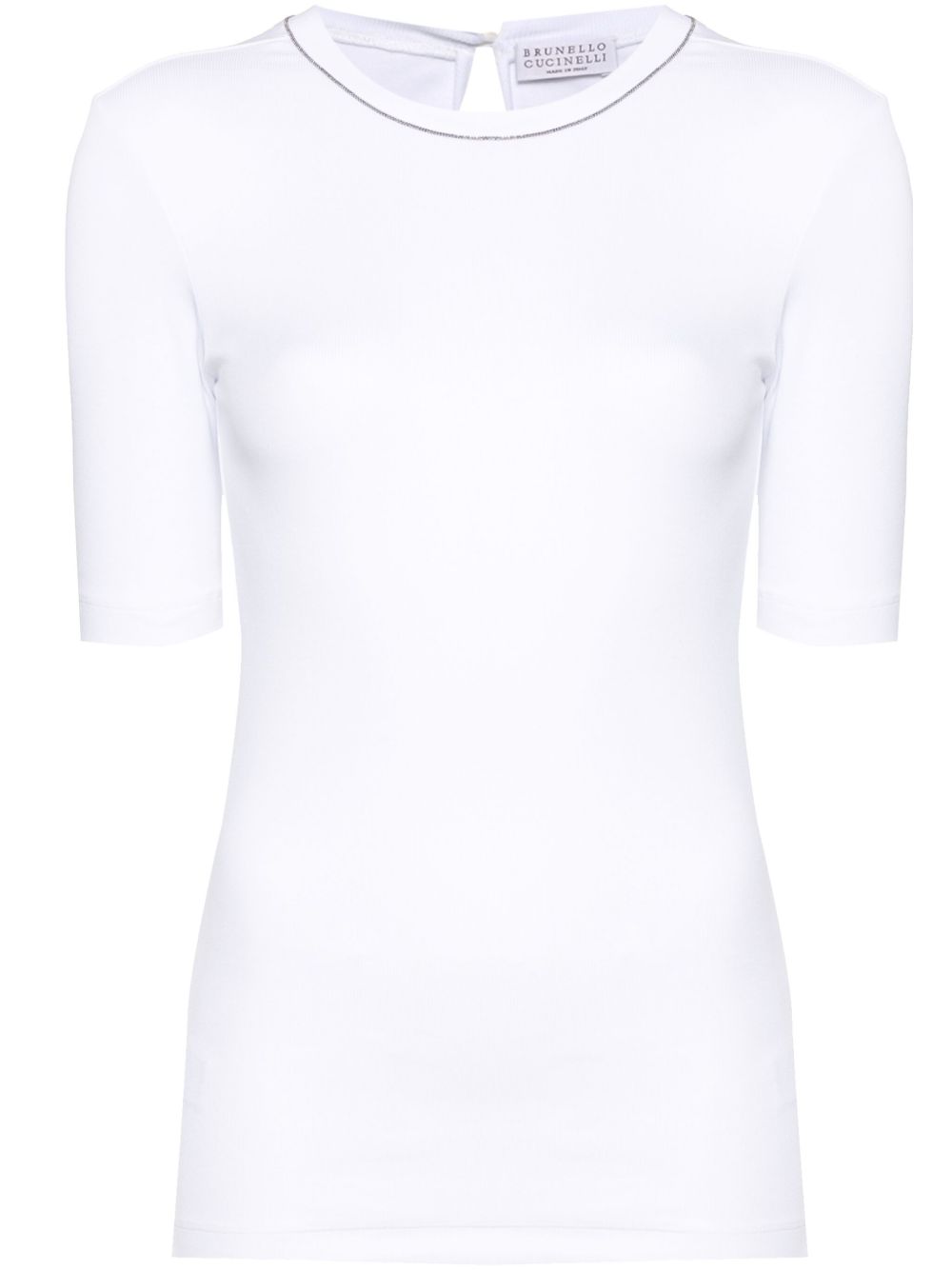 Brunello Cucinelli Cotton Crewneck Sweater - White