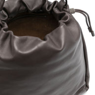 Brunello Cucinelli Bucket Mellow Leather Handbag - Brown