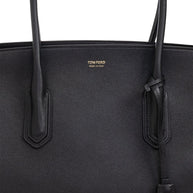 Tom Ford Large Leather Shopping Bag - Black
