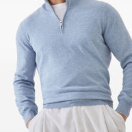 Brunello Cucinelli Cashmere High-neck Sweater - White