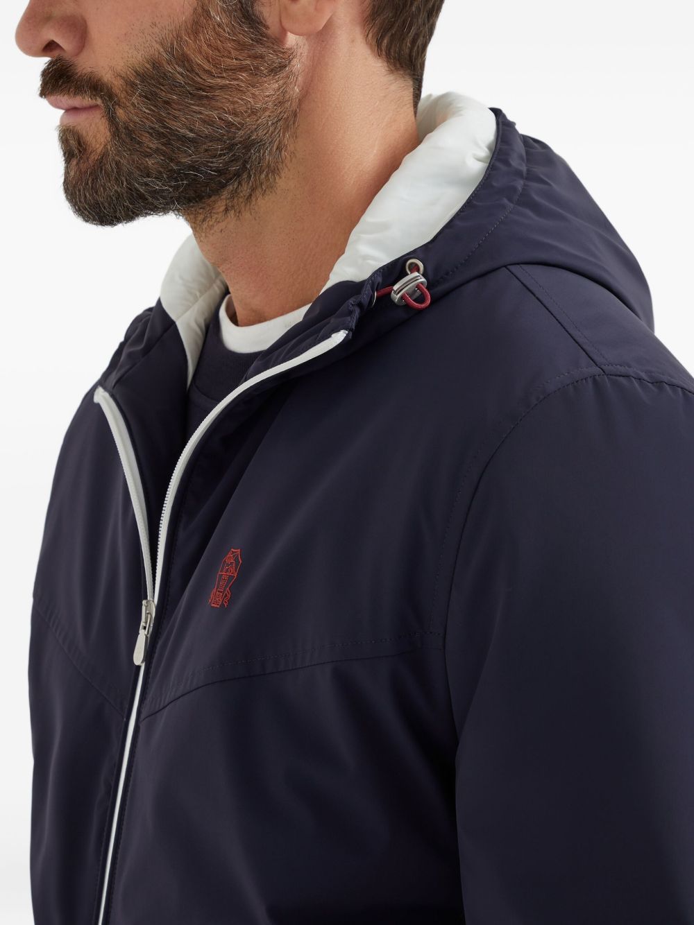 Brunello Cucinelli Nylon Blouson Jacket - Blue