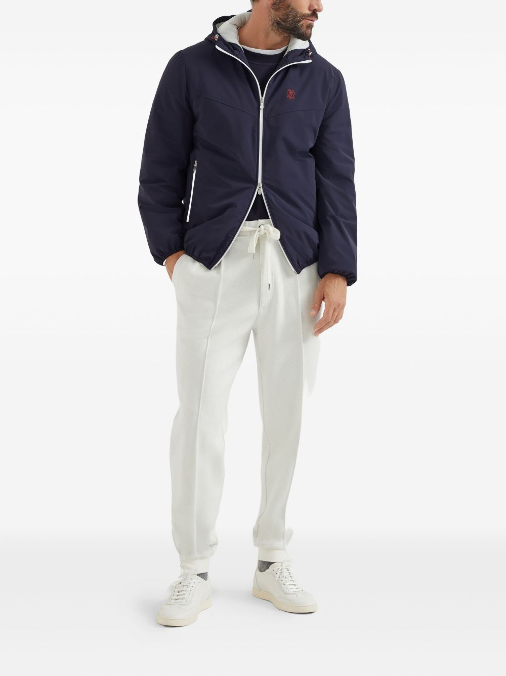 Brunello Cucinelli Nylon Blouson Jacket - Blue