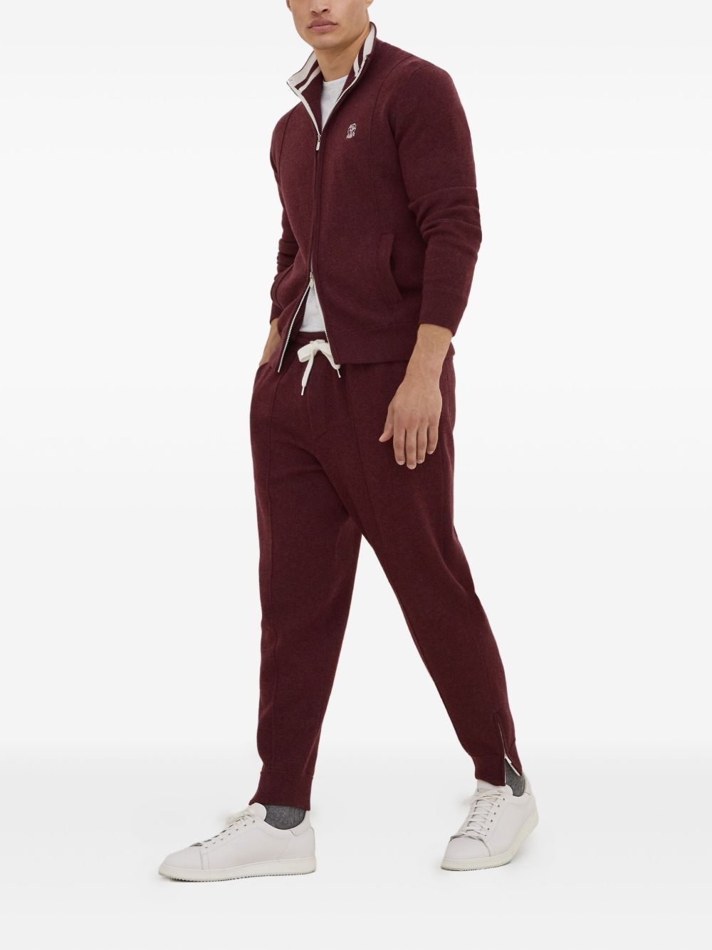 Brunello Cucinelli Logo Cotton T-shirt - Light Grey