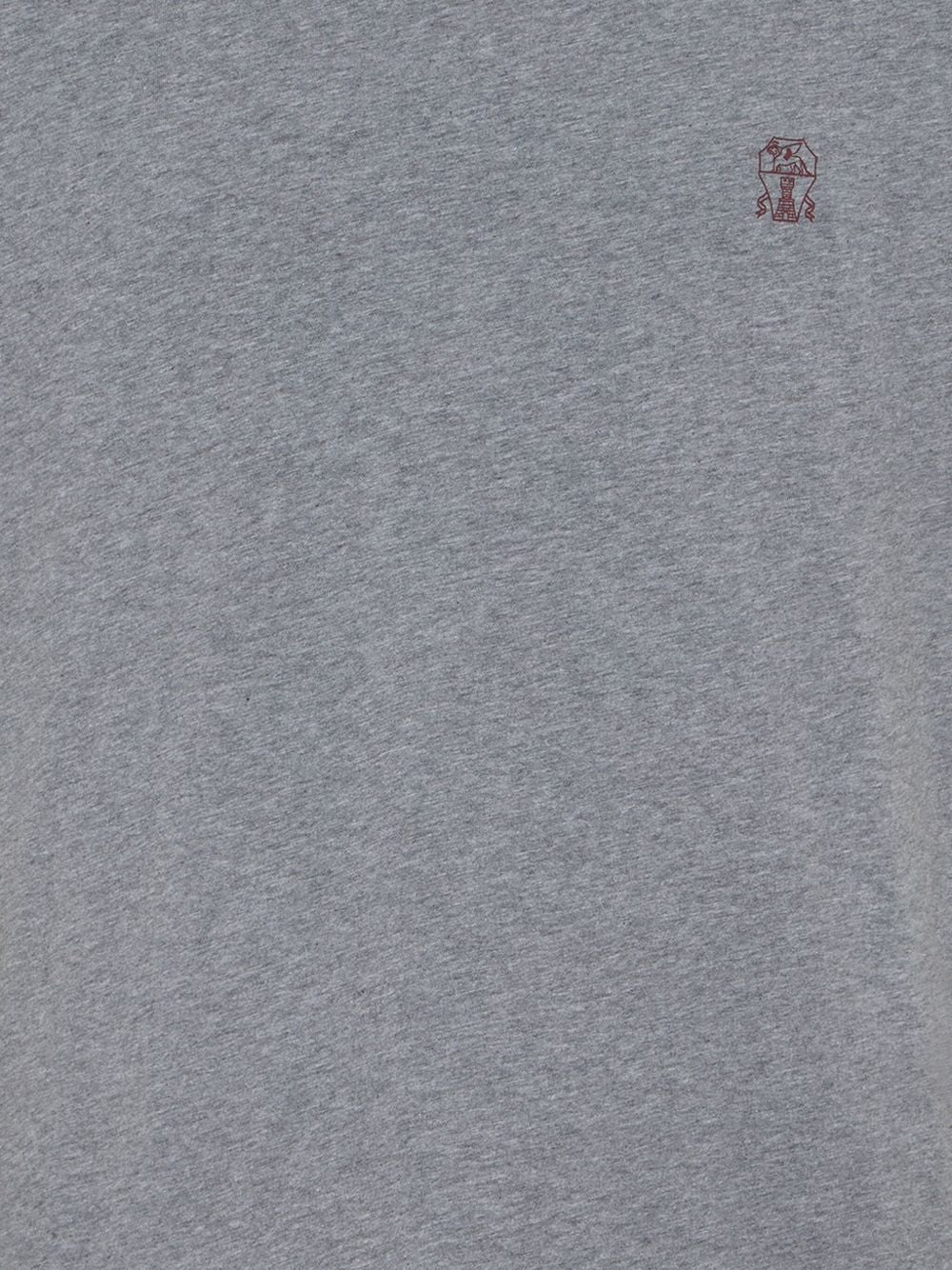 Brunello Cucinelli Logo Cotton T-shirt - Grey
