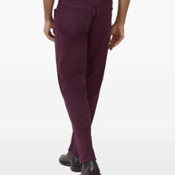 Brunello Cucinelli Chino Cotton Trousers - Bordeaux