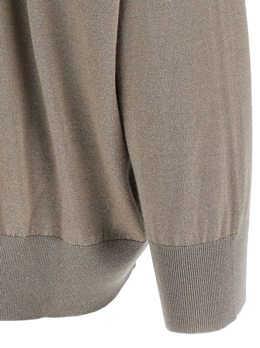 Brunello Cucinelli Wool And Silk Blend Hoodie - Dove Grey