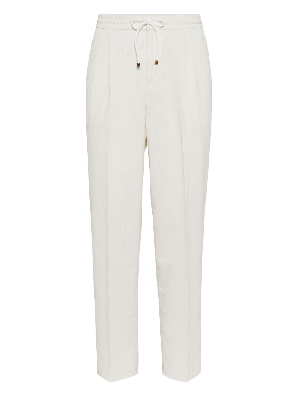 Brunello Cucinelli Velvet Trousers White