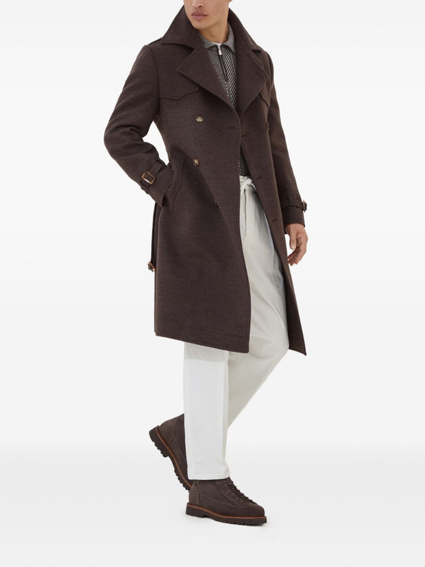 Brunello Cucinelli Velvet Trousers - White