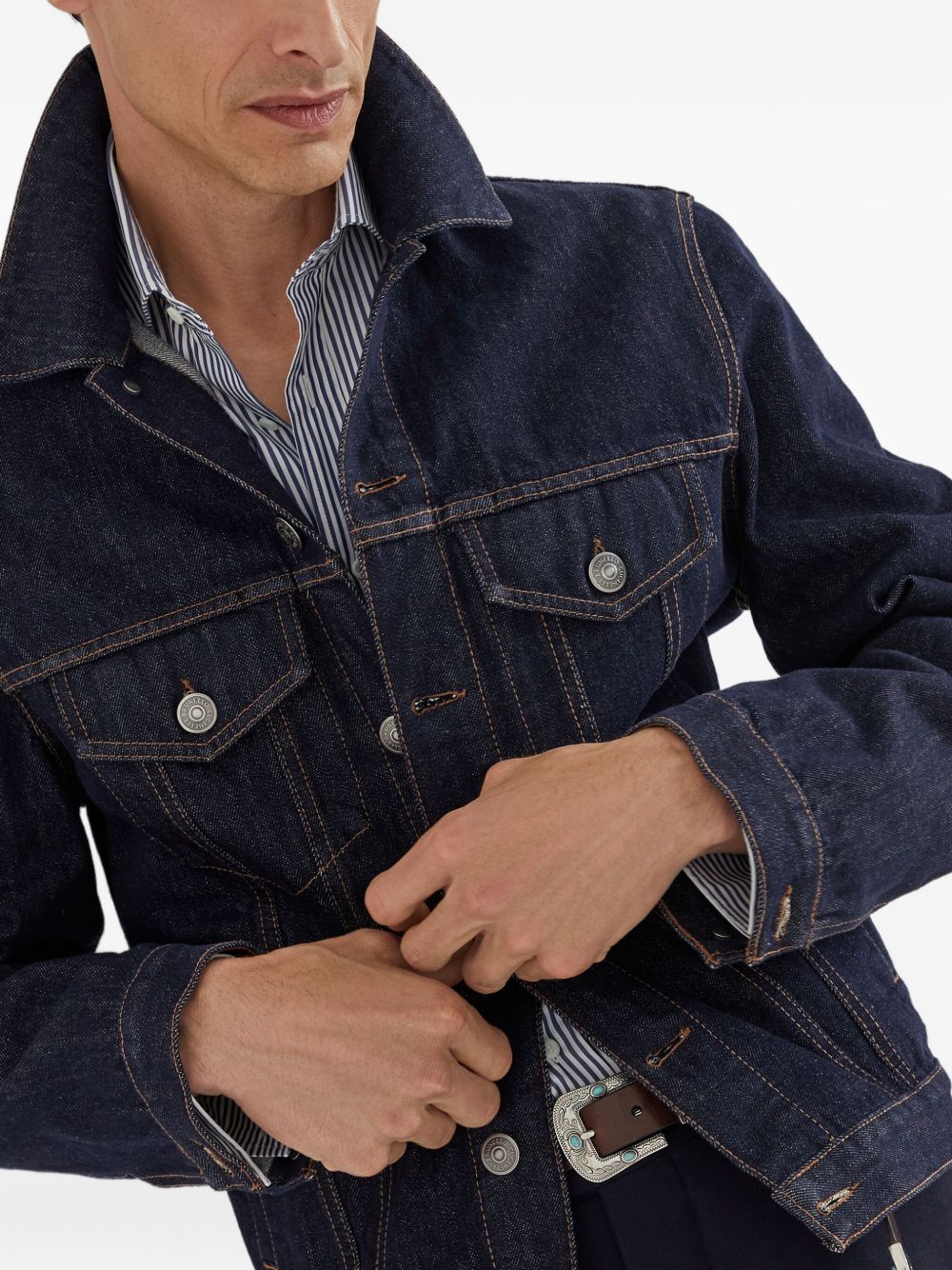 Brunello Cucinelli Cotton Shirt - Blue