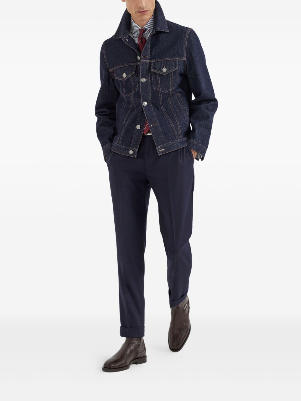 Brunello Cucinelli Cotton Shirt - Blue