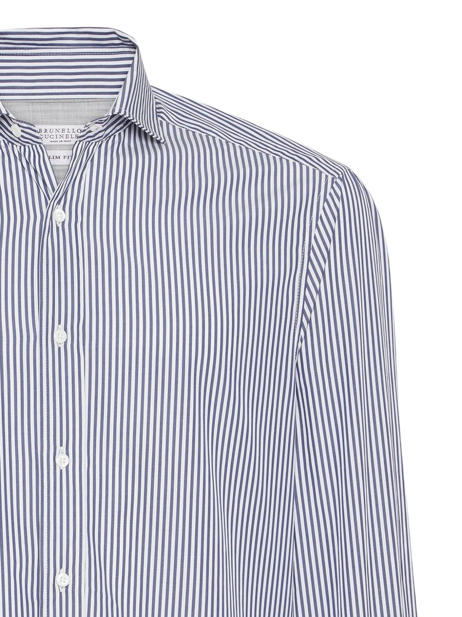 Brunello Cucinelli Cotton Shirt - Blue